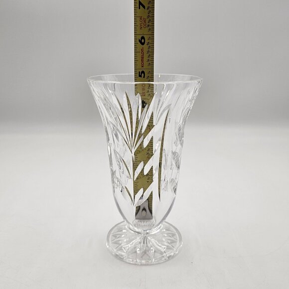 Waterford Crystal Footed Cut Glass Vase Centerpiece Decor 5.75 in - Picture 9 of 10